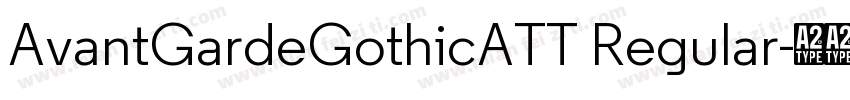 AvantGardeGothicATT Regular字体转换